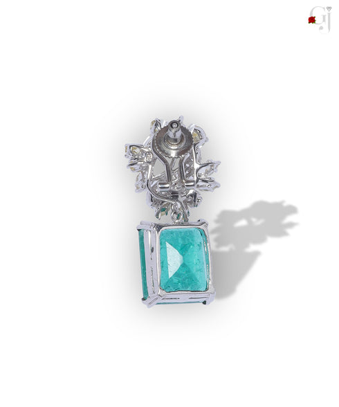 SILVER GREEN DANGLERS